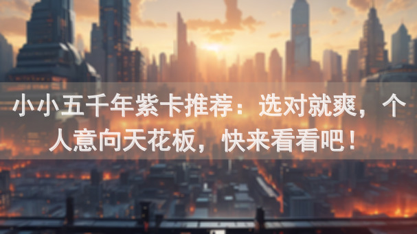 小小五千年紫卡推荐：选对就爽，个人意向天花板，快来看看吧！