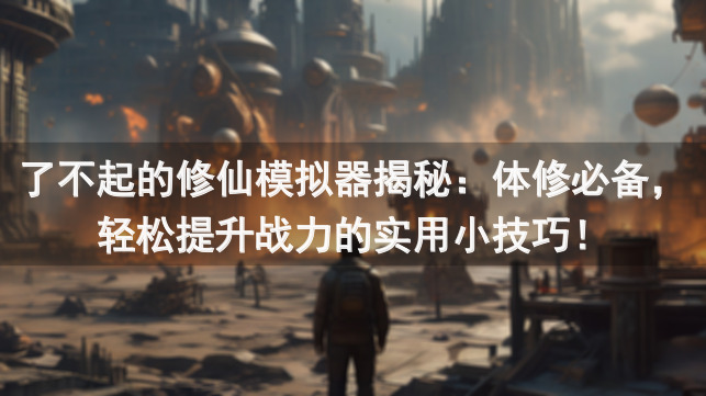 了不起的修仙模拟器揭秘：体修必备，轻松提升战力的实用小技巧！