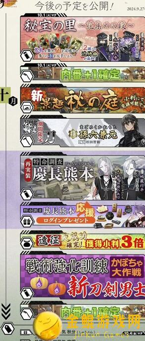 刀剑乱舞ONLINE课表全解析！2024年8月课表攻略大揭秘！100%实用！