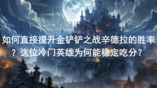 如何直接提升金铲铲之战辛德拉的胜率？这位冷门英雄为何能稳定吃分？