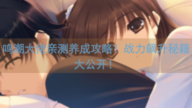 鸣潮大佬亲测养成攻略！战力飙升秘籍大公开！