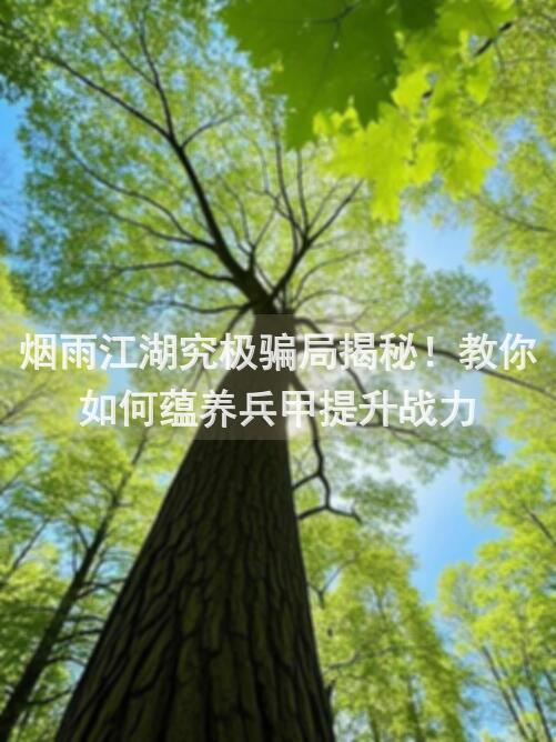 烟雨江湖究极骗局揭秘！教你如何蕴养兵甲提升战力