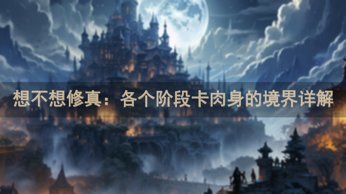 想不想修真：各个阶段卡肉身的境界详解