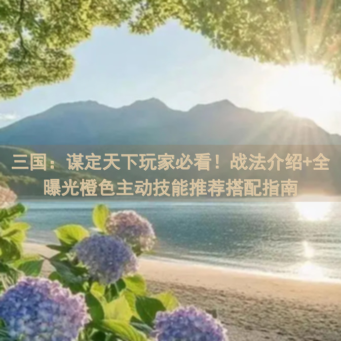 三国：谋定天下玩家必看！战法介绍+全曝光橙色主动技能推荐搭配指南