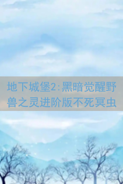 地下城堡2:黑暗觉醒野兽之灵进阶版不死冥虫全面攻略